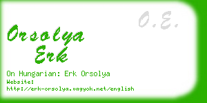 orsolya erk business card